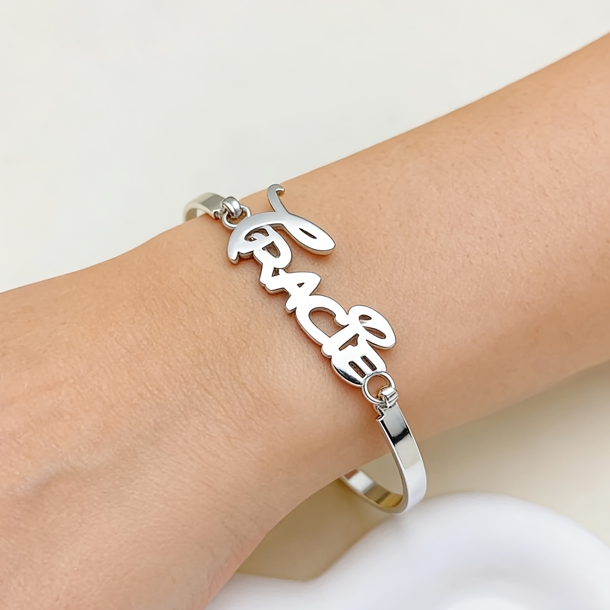 Personalized 304 Stainless Steel Name Bracelet, Custom Gift